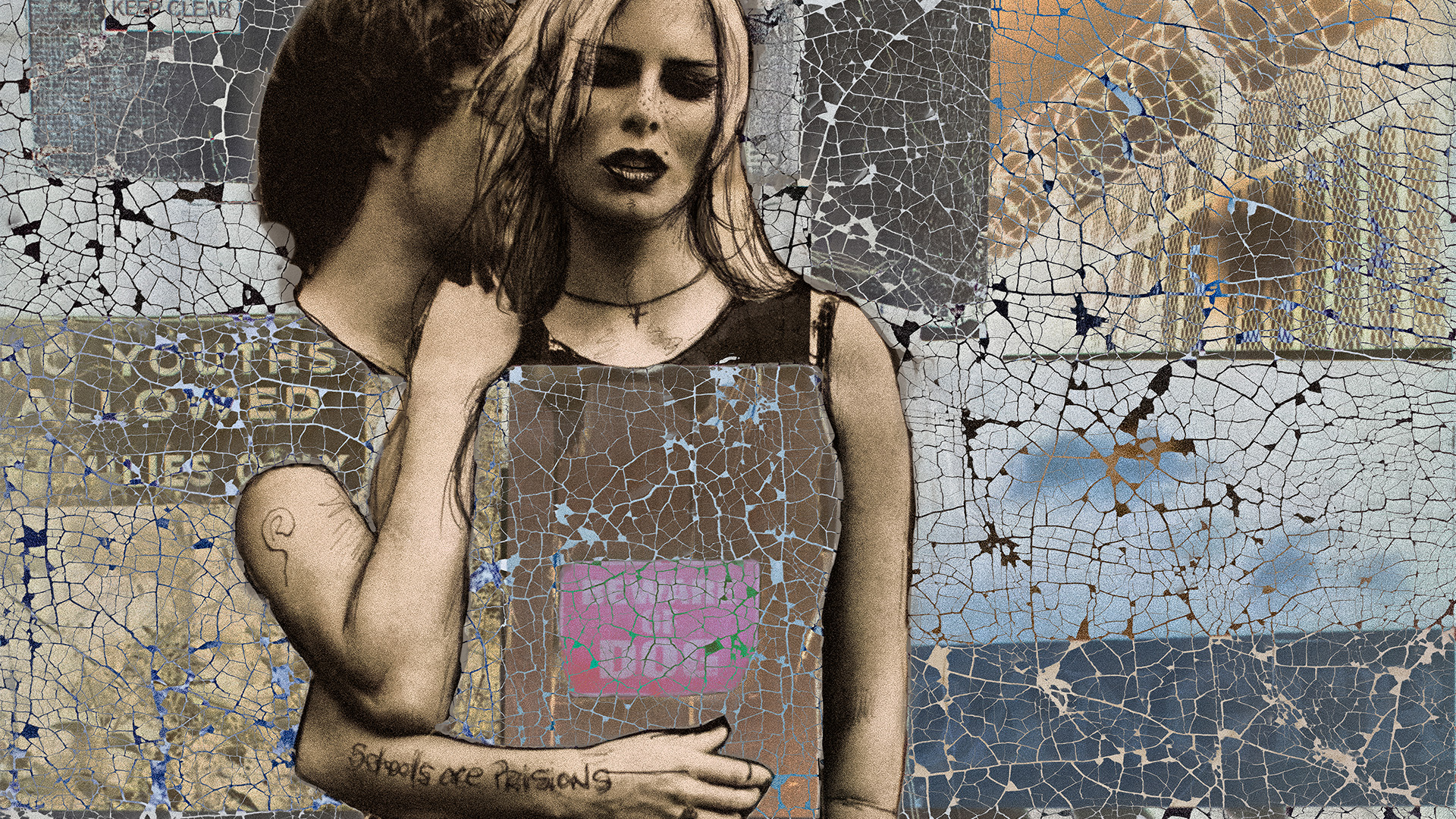 Together, Arte digital sobre collage original - Colección Zoomin Onme
